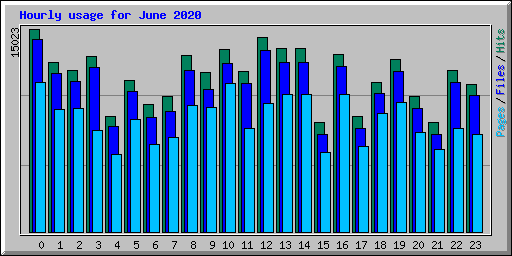 Hourly usage for June 2020